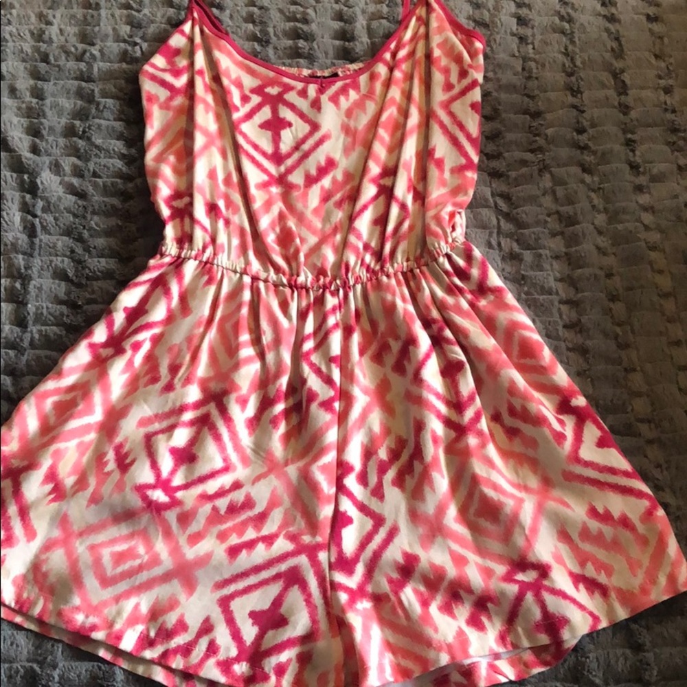 Pink/White Romper